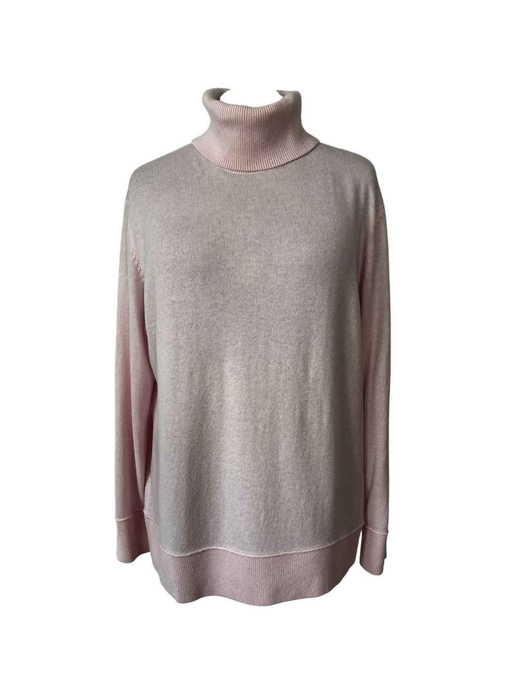 Bleu Gray Cashmere blend turtleneck sweater pink XL